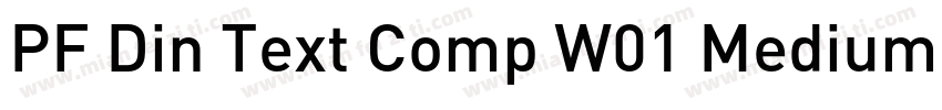 PF Din Text Comp W01 Medium字体转换